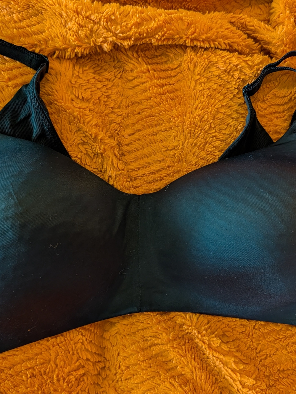 Smooth Black Seamless T-Shirt Bra